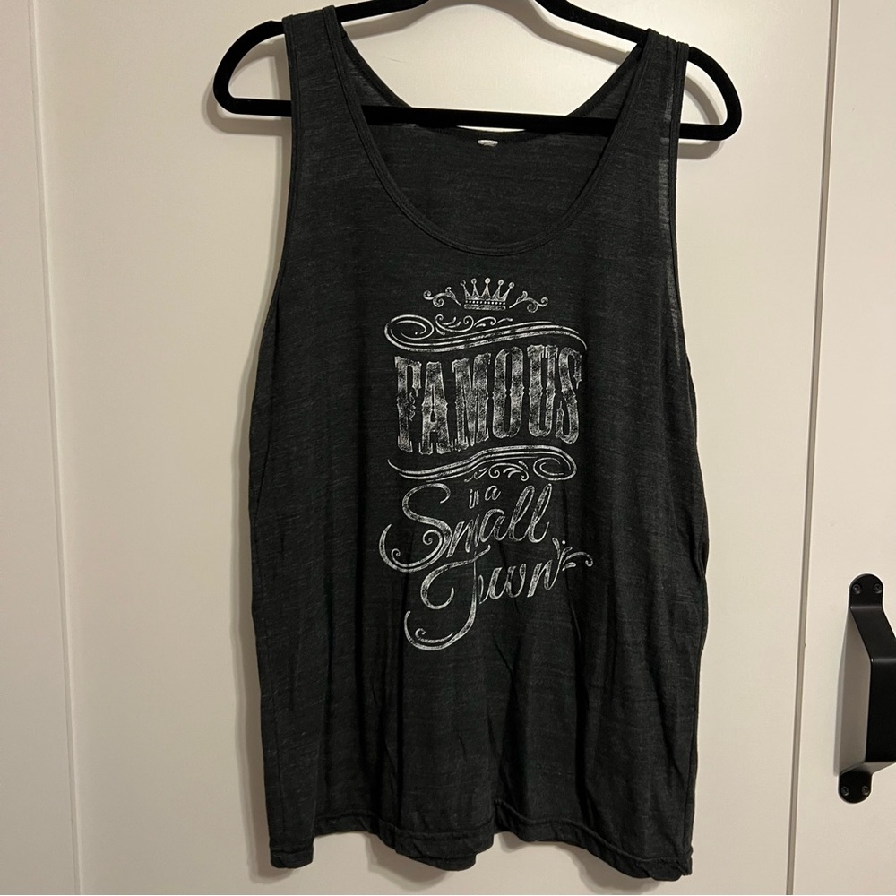 Charcoal Graphic Tank Top